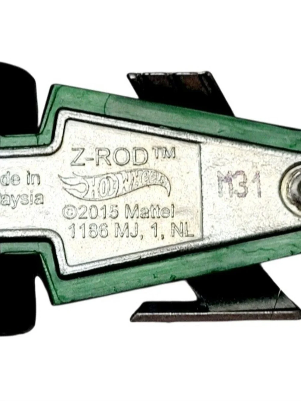 2015 Hot Wheels Green Z-Rod #166, Rod Squad Series 10/10 Die-Cast 1:64 Scale Toy
